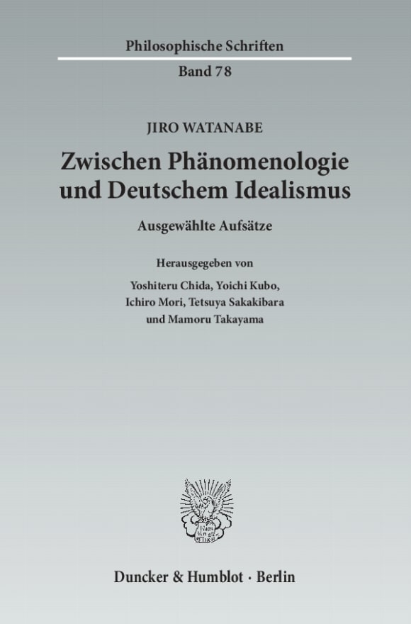 Cover Zwischen Phänomenologie und Deutschem Idealismus