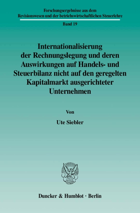 Cover Forschungsergebnisse aus dem Revisionswesen und der betriebswirtschaftlichen Steuerlehre (RBS)