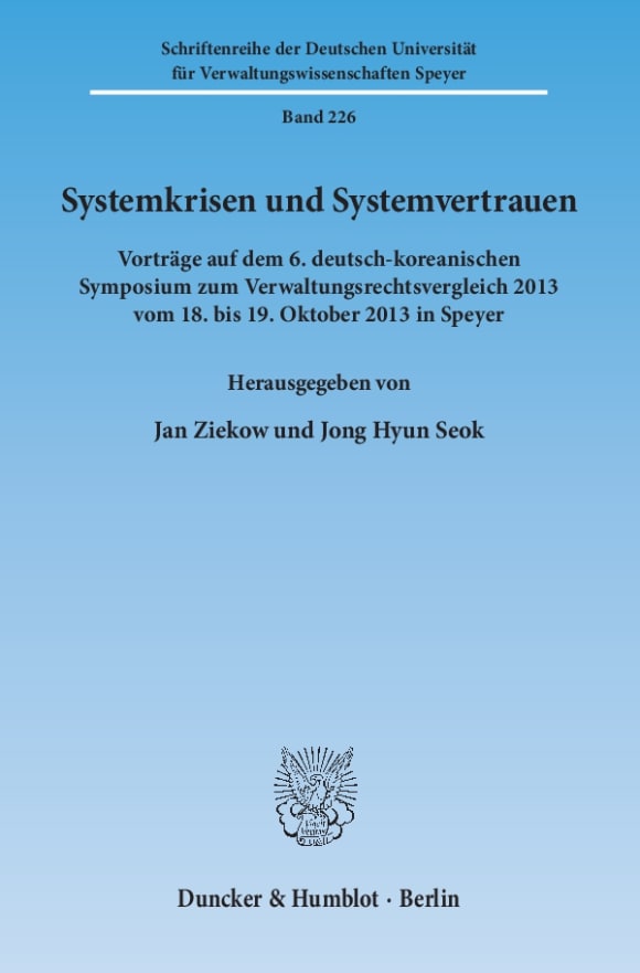 Cover Systemkrisen und Systemvertrauen