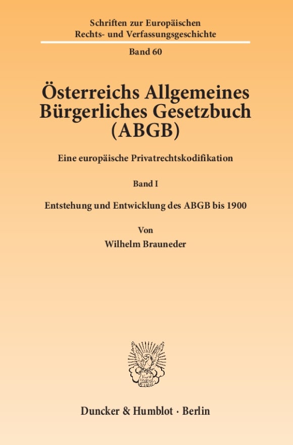 Cover Österreichs Allgemeines Bürgerliches Gesetzbuch (ABGB)