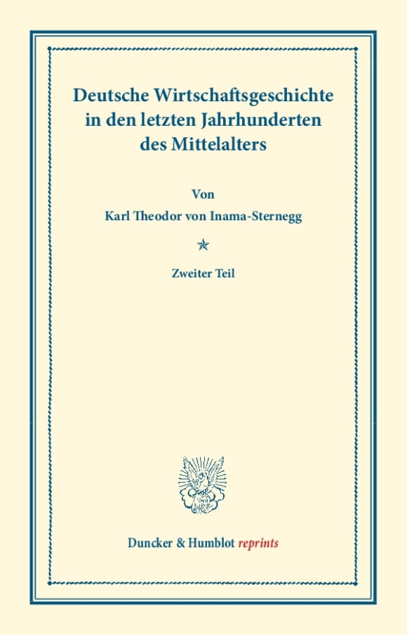 Cover Deutsche Wirtschaftsgeschichte