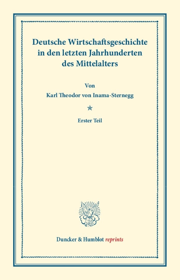 Cover Deutsche Wirtschaftsgeschichte