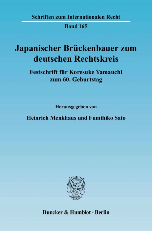 Cover Japanischer Brückenbauer zum deutschen Rechtskreis