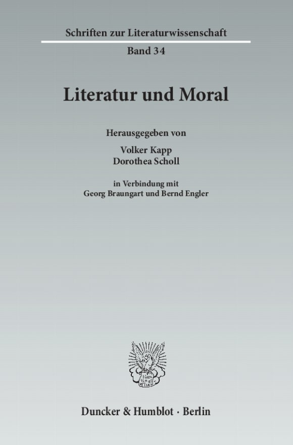 Cover Literatur und Moral