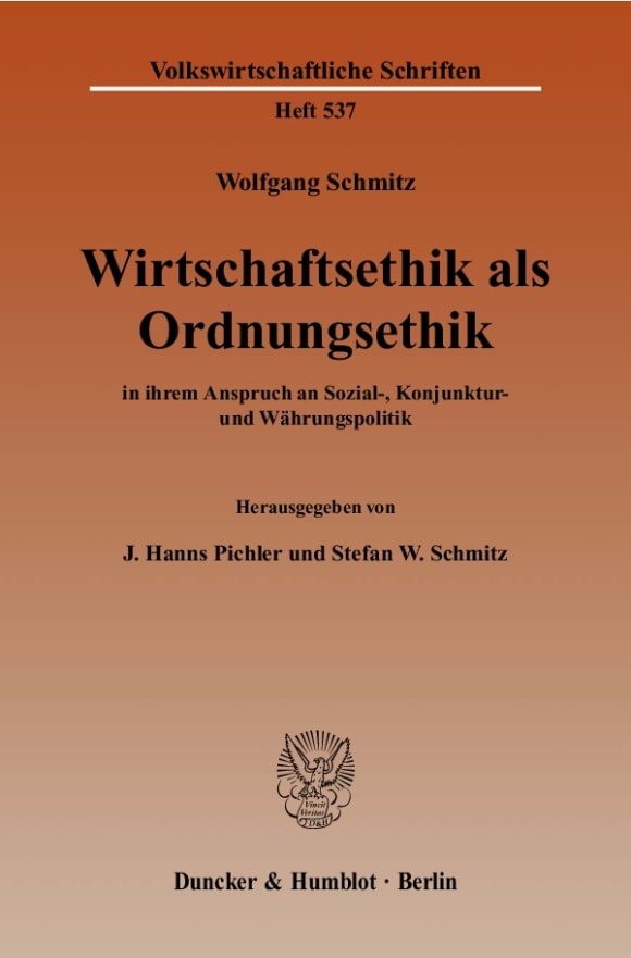 Cover Wirtschaftsethik als Ordnungsethik