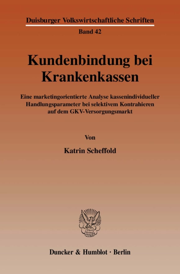 Cover Kundenbindung bei Krankenkassen