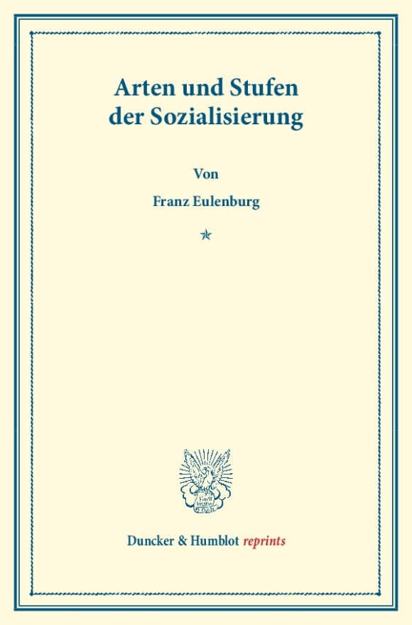 Cover Arten und Stufen der Sozialisierung