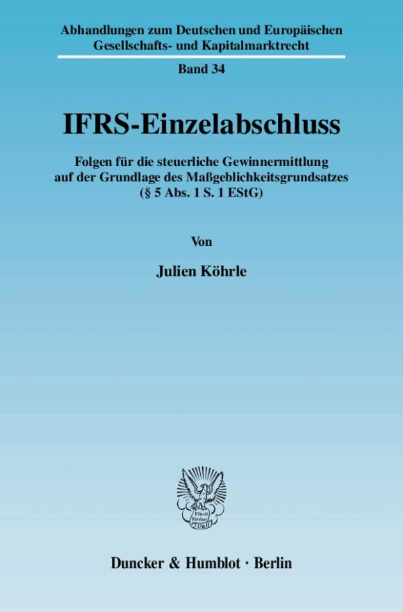 Cover IFRS-Einzelabschluss