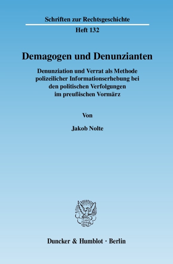 Cover Demagogen und Denunzianten