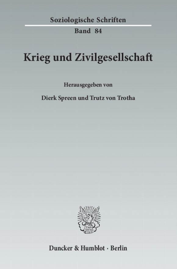 Cover Krieg und Zivilgesellschaft