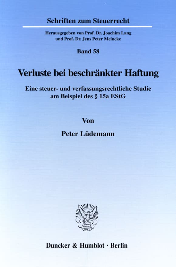 Cover Verluste bei beschränkter Haftung