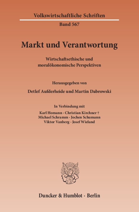 Cover Markt und Verantwortung