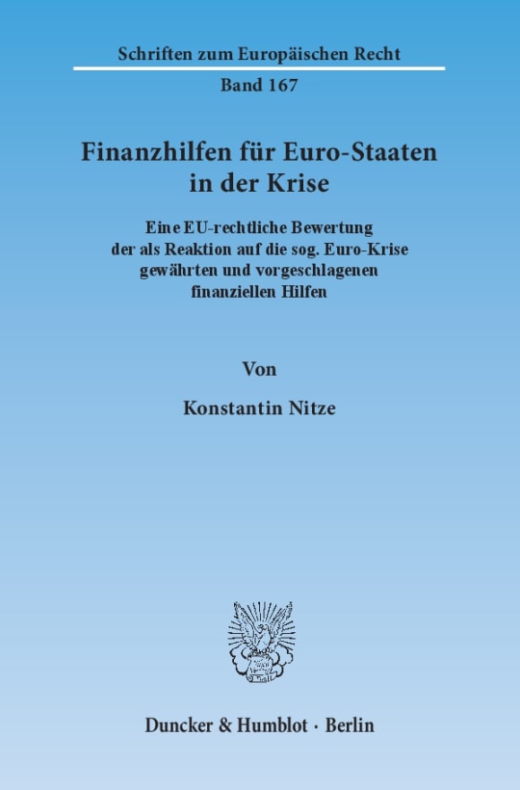 Cover Finanzhilfen für Euro-Staaten in der Krise