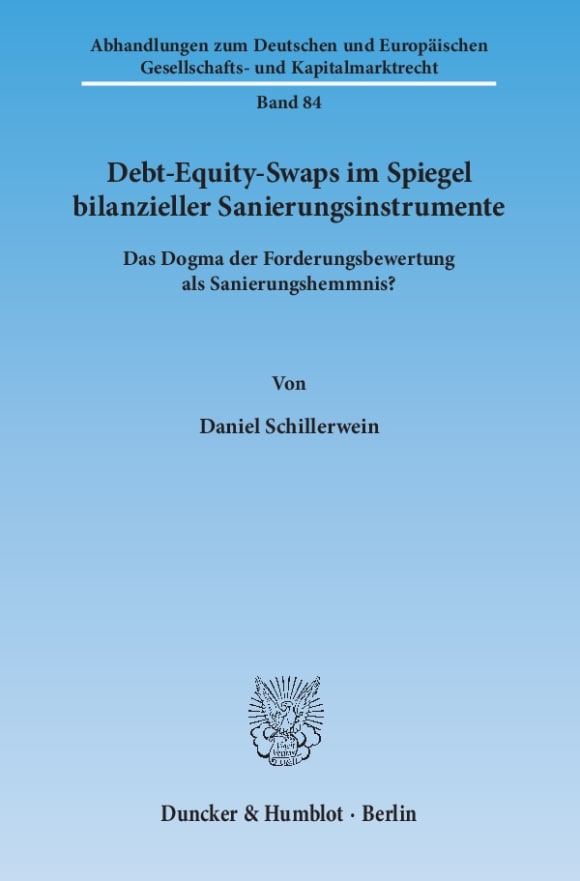 Cover Debt-Equity-Swaps im Spiegel bilanzieller Sanierungsinstrumente