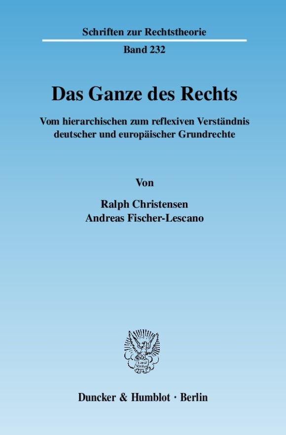 Cover Das Ganze des Rechts