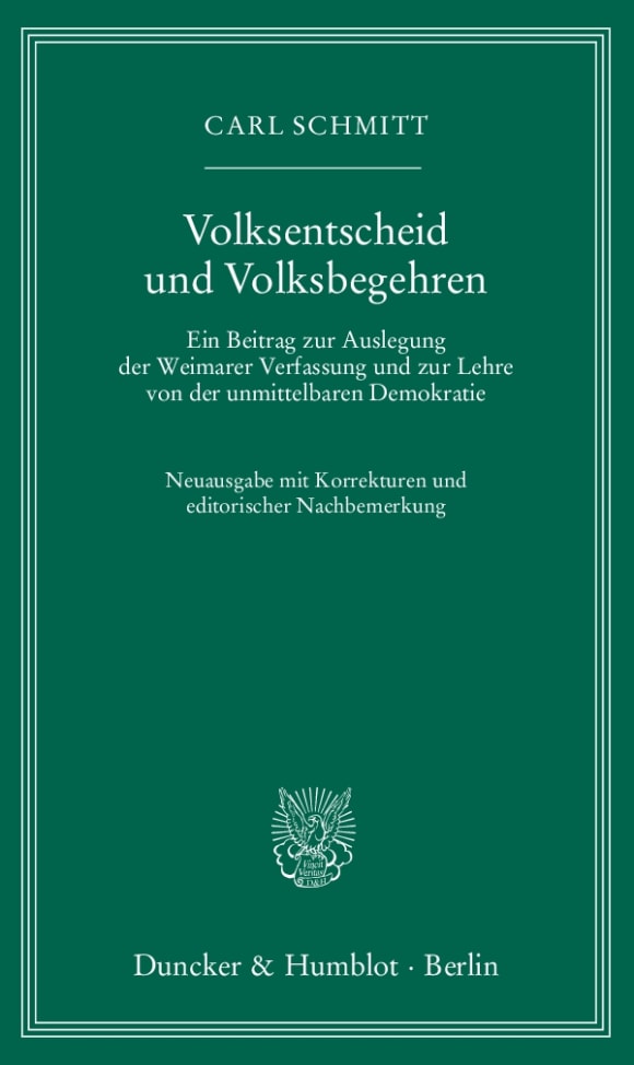 Cover Volksentscheid und Volksbegehren