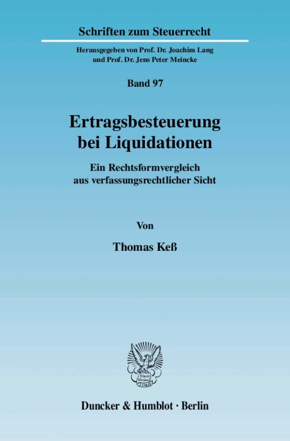 Cover Ertragsbesteuerung bei Liquidationen