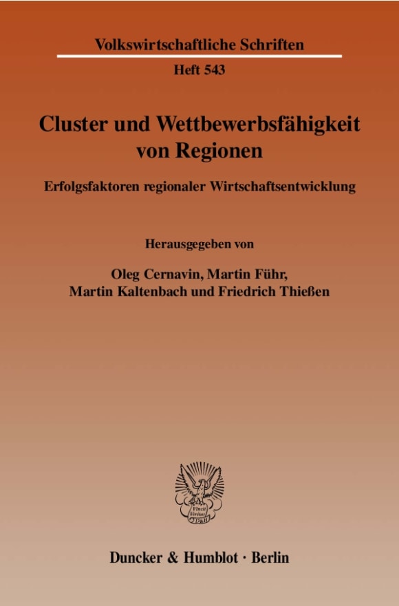 Cover Cluster und Wettbewerbsfähigkeit von Regionen