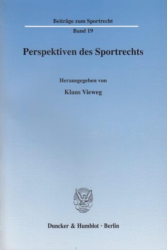 Cover Perspektiven des Sportrechts