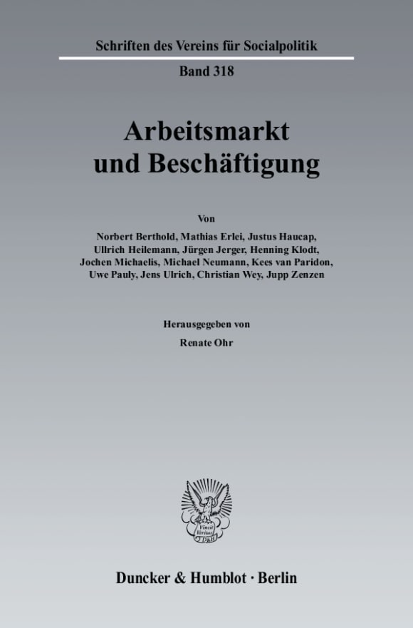 Cover Arbeitsmarkt und Beschäftigung