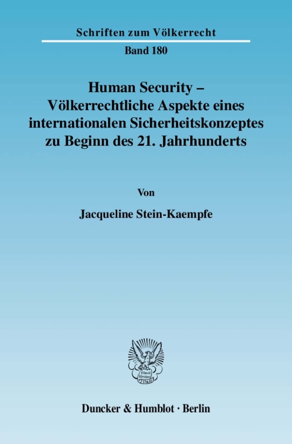 Cover Human Security - Völkerrechtliche Aspekte eines internationalen Sicherheitskonzeptes zu Beginn des 21. Jahrhunderts