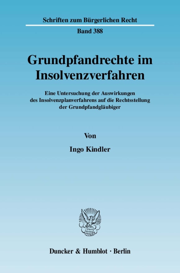 Cover Grundpfandrechte im Insolvenzverfahren