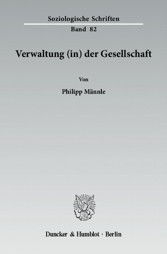 Cover Verwaltung (in) der Gesellschaft