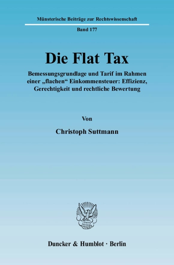 Cover Die Flat Tax