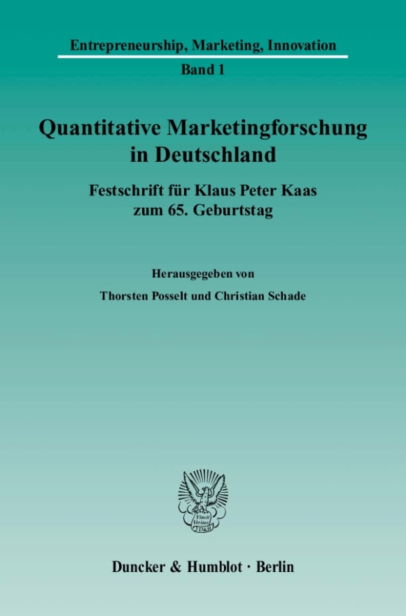 Cover Quantitative Marketingforschung in Deutschland