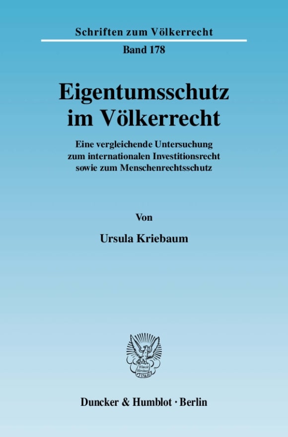 Cover Eigentumsschutz im Völkerrecht