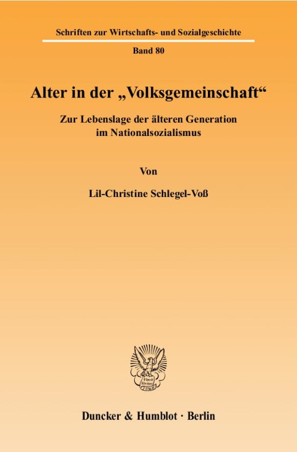 Cover Alter in der »Volksgemeinschaft«