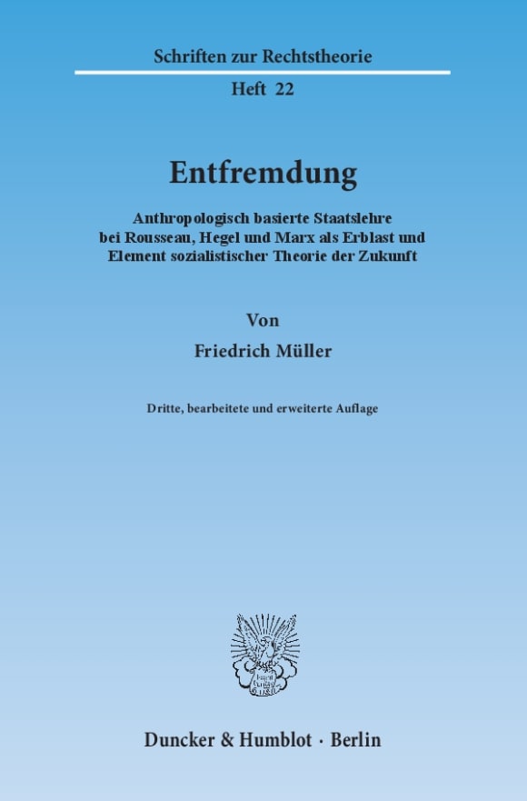 Cover Entfremdung