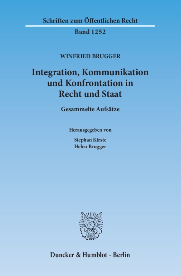 Cover Integration, Kommunikation und Konfrontation in Recht und Staat