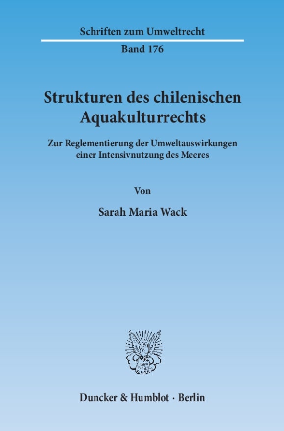 Cover Strukturen des chilenischen Aquakulturrechts