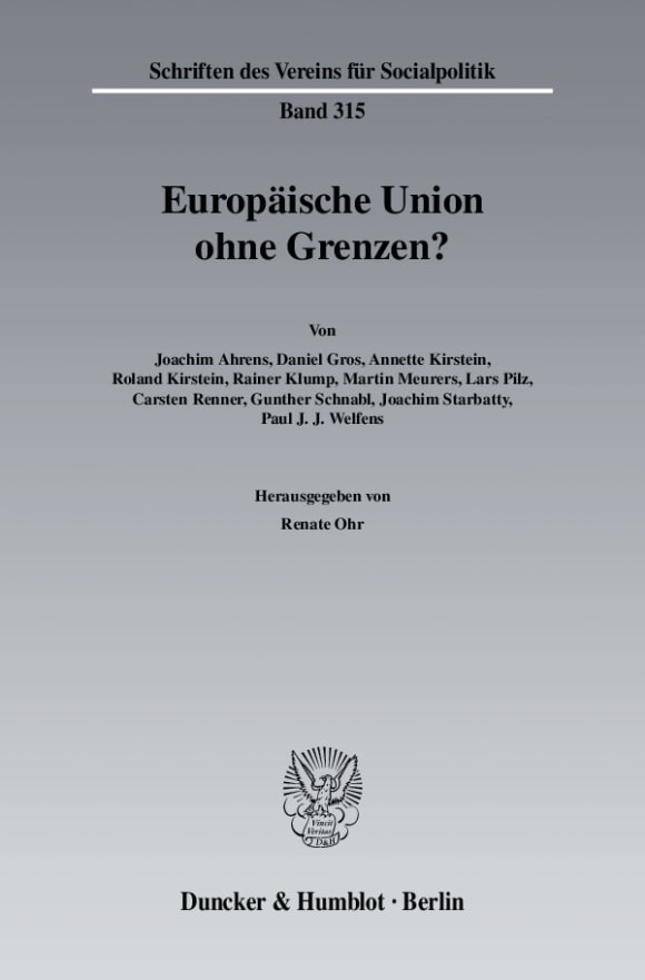 Cover Europäische Union ohne Grenzen?