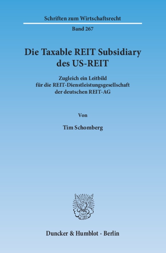 Cover Die Taxable REIT Subsidiary des US-REIT