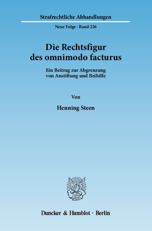 Cover Die Rechtsfigur des omnimodo facturus