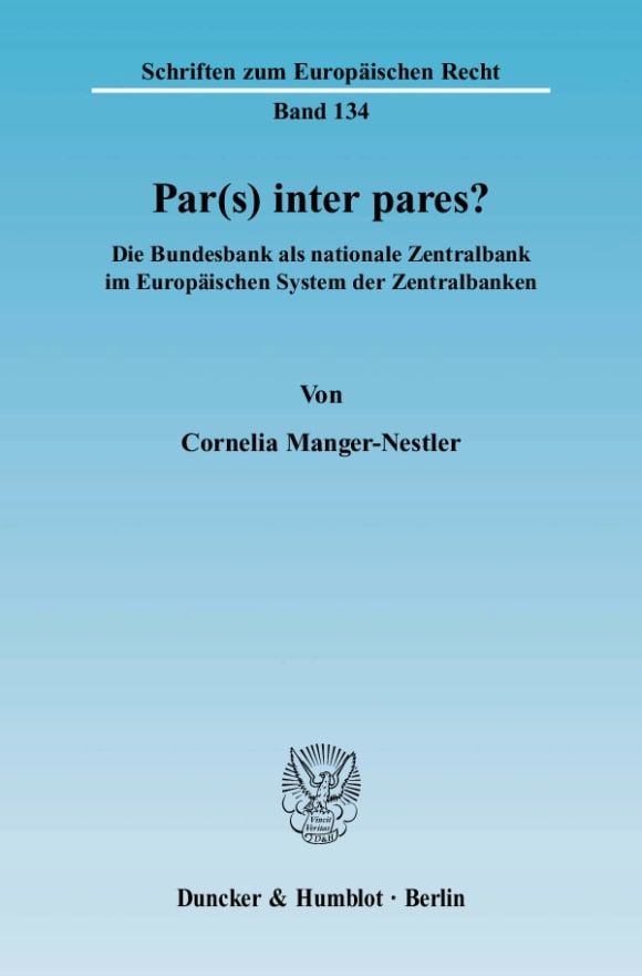 Cover Par(s) inter pares?