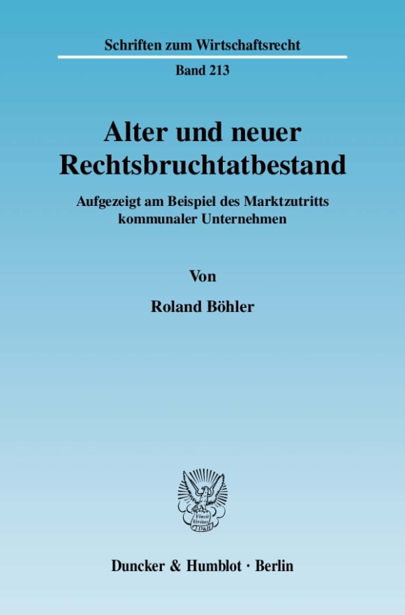 Cover Alter und neuer Rechtsbruchtatbestand