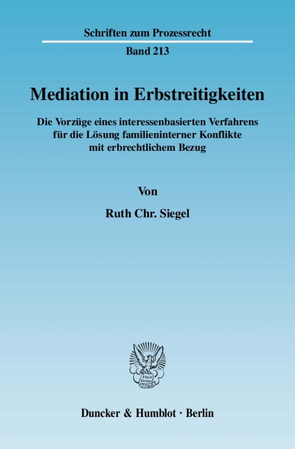 Cover Mediation in Erbstreitigkeiten