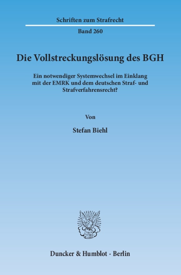 Cover Die Vollstreckungslösung des BGH