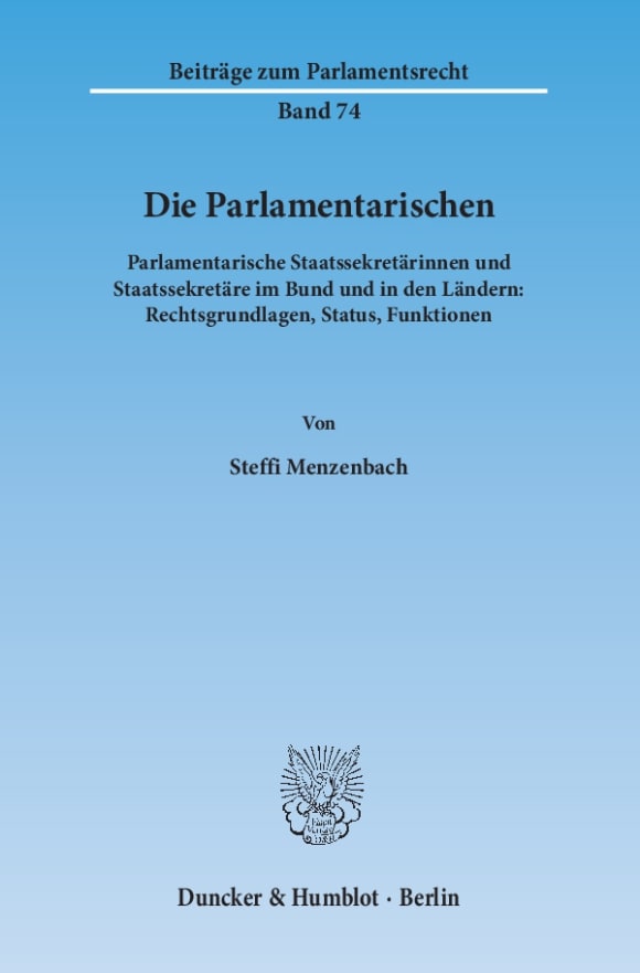 Cover Die Parlamentarischen