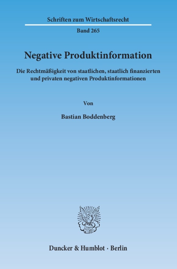 Cover Negative Produktinformation