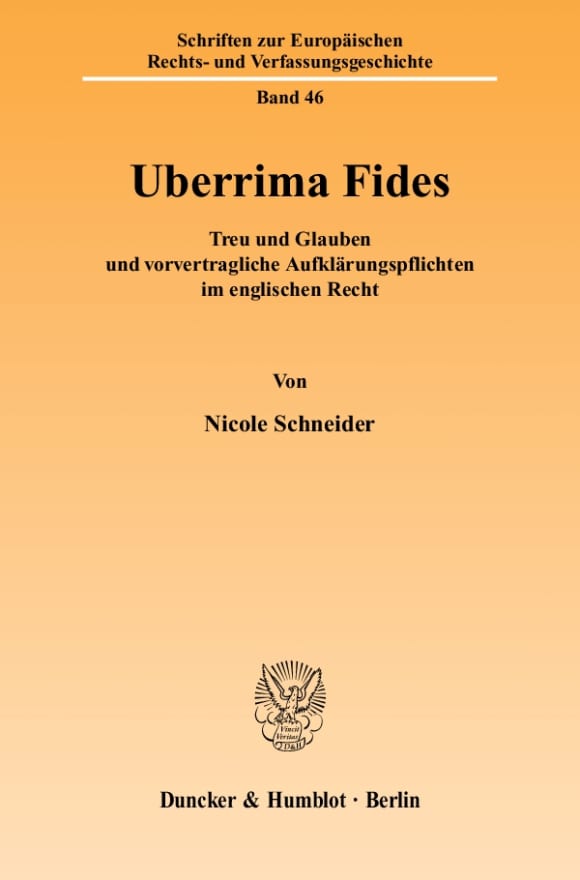 Cover Uberrima Fides