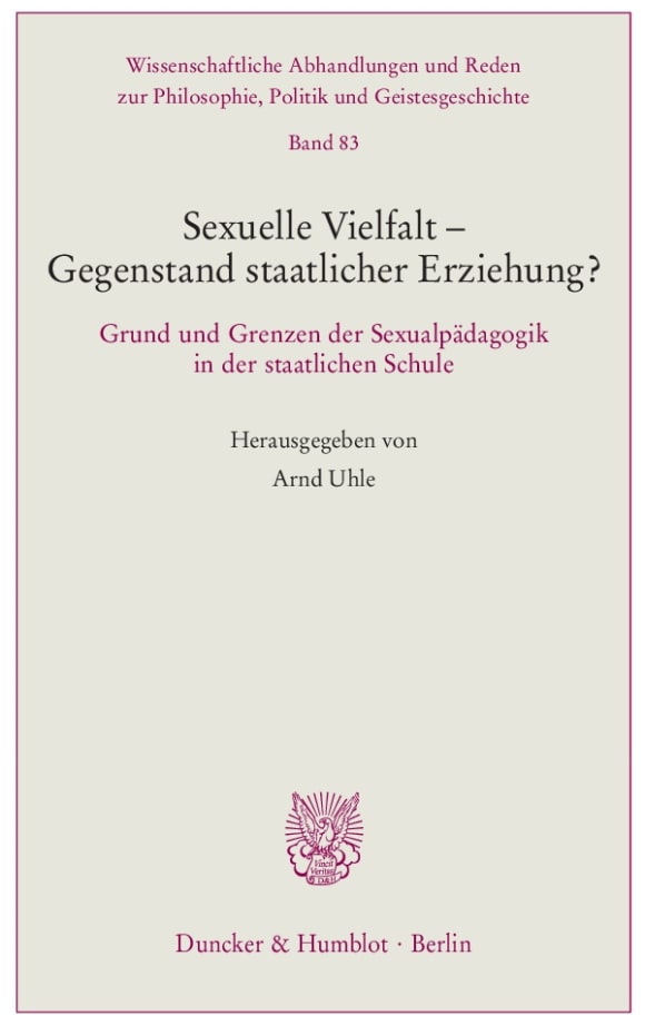 Cover Sexuelle Vielfalt – Gegenstand staatlicher Erziehung?