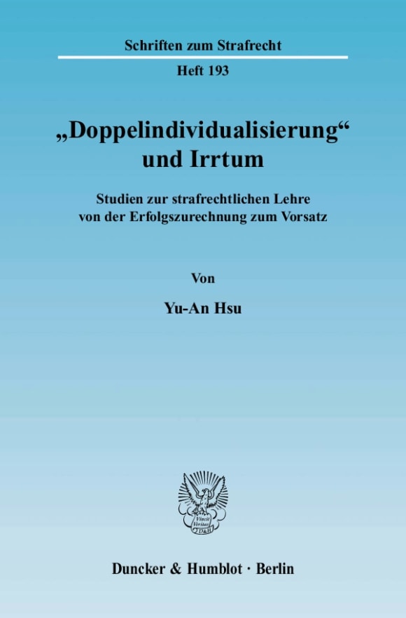 Cover »Doppelindividualisierung« und Irrtum