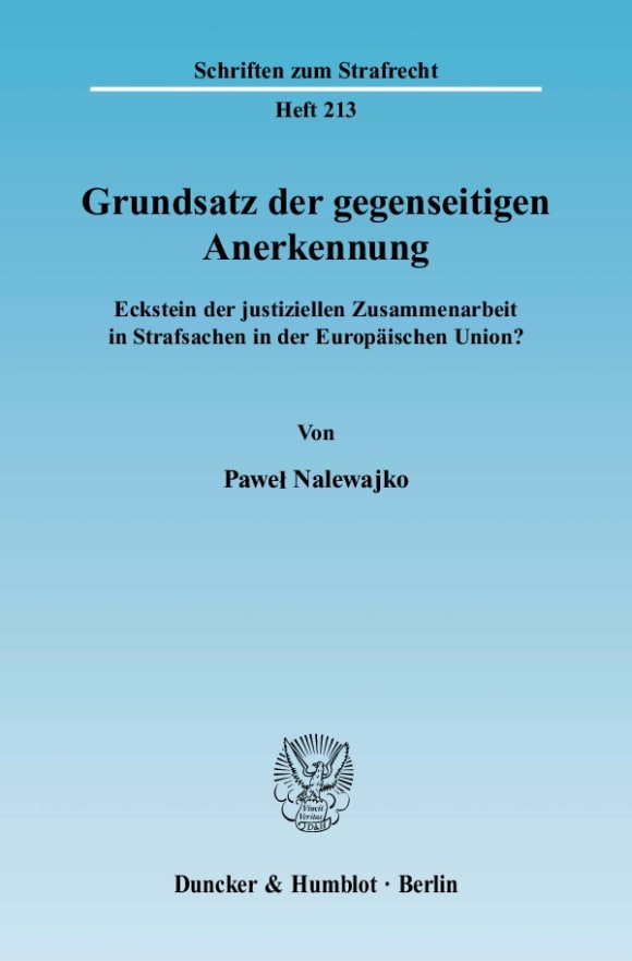 Cover Grundsatz der gegenseitigen Anerkennung