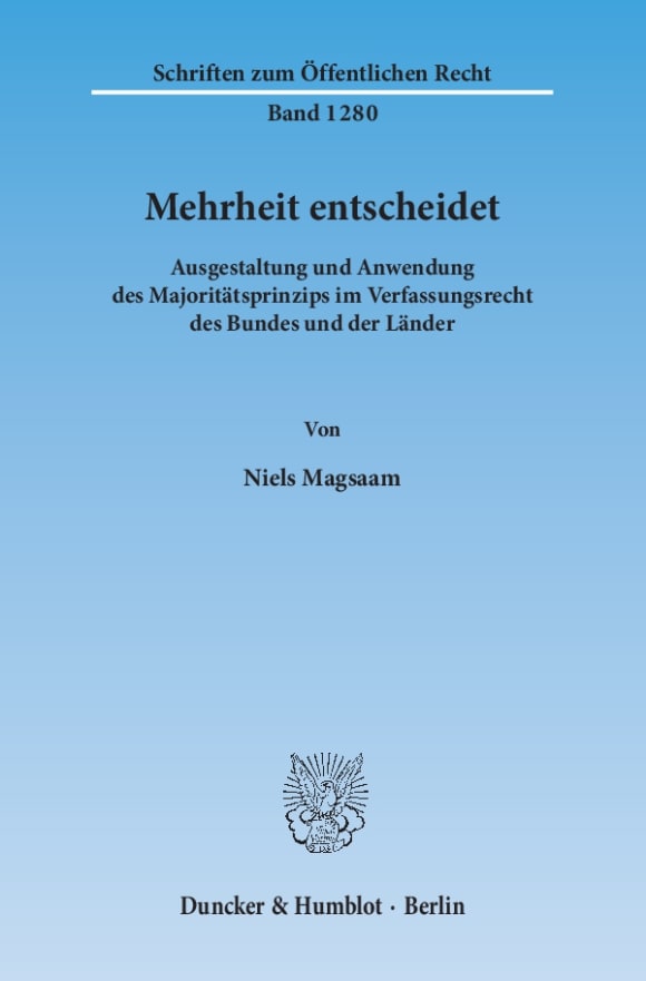 Cover Mehrheit entscheidet