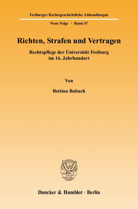 Cover Richten, Strafen und Vertragen