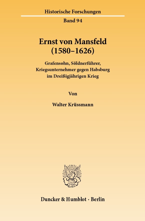 Cover Ernst von Mansfeld (1580–1626)